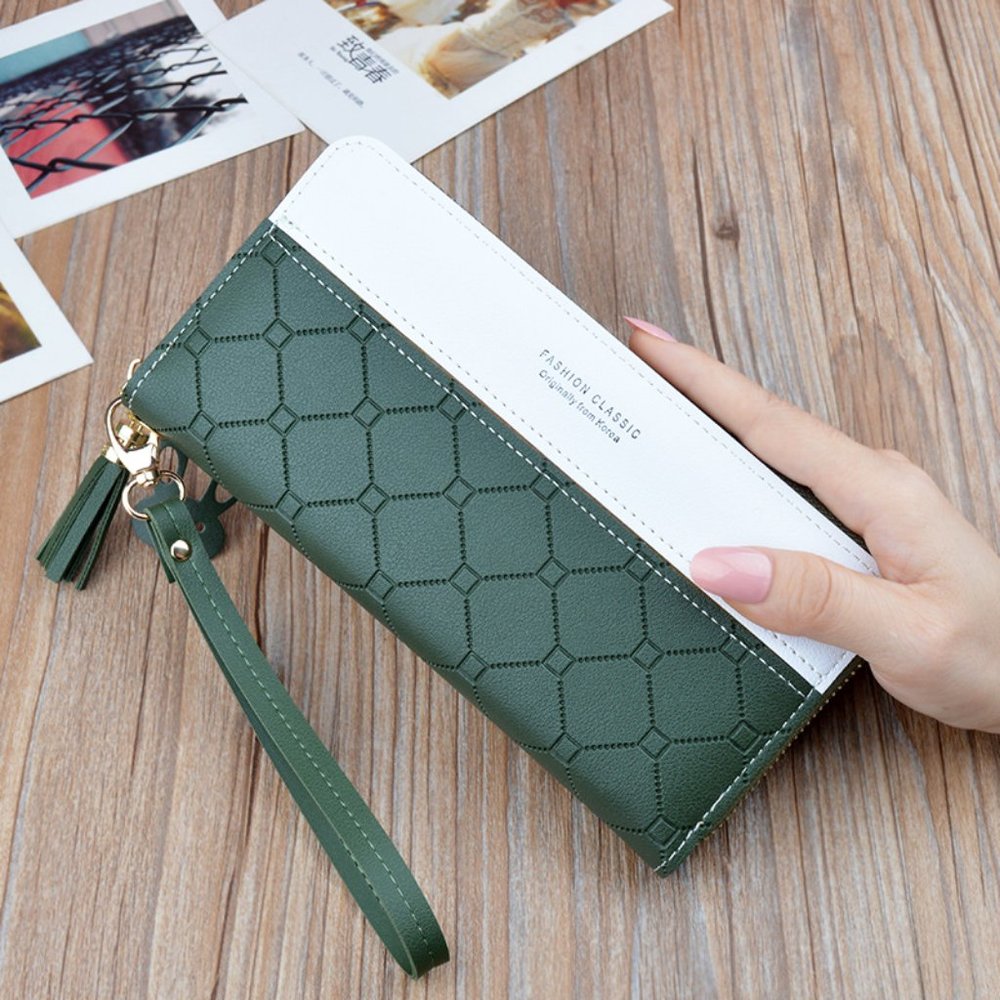 Arlington Embossed PU Leather Clutch Wallet Purse